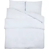 vidaXL Ensemble de literie blanc 200x200 cm coton