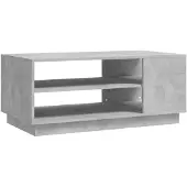 DKD Home Decor Table basse gris béton 102x55x43 cm bois composite