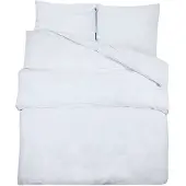 vidaXL Ensemble de literie Blanc 140x200 cm Microfibre légère