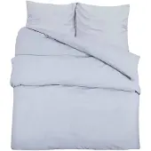 vidaXL Ensemble de literie Gris 140x200 cm coton