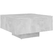 vidaXL Table basse gris béton 60x60x31,5 cm Bois composite