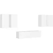 vidaXL Ensemble de 6 meubles TV blanc en bois composite
