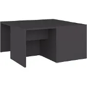 vidaXL Tables basses 4 pcs. Gris 33x33x33 cm Bois composite