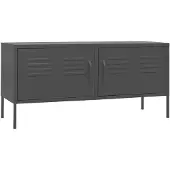 vidaXL Armoire TV anthracite 105x35x50 cm Acier