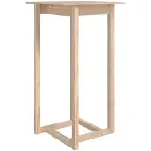 vidaXL Table de bar 60x60x110 cm pin massif