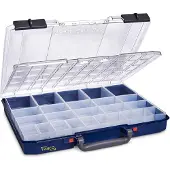 Raaco CarryLite 55 5x10-25/DLU Bleu Polycarbonate (PC), Polypropylène (PP)