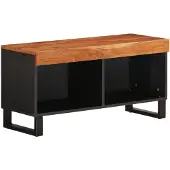 vidaXL Armoire TV 85x33x43,5 cm en bois massif d'acacia
