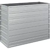 vidaXL Lit surélevé de jardin 100x40x77 cm Acier galvanisé argenté