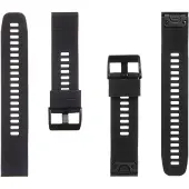 Garmin Bracelet tactique 426 en silicone pour Fenix 5 6 QuickFit 22 mm noir (22 mm, Matières plastiques), Sangles de montre, Noir