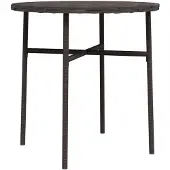 vidaXL Table d'appoint brune 45 cm Poly rotin