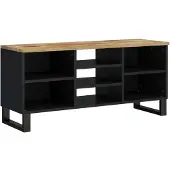 vidaXL Armoire TV 100x33x46 cm Bois massif de manguier & bois composite