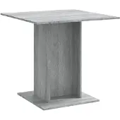 vidaXL Table de salle à manger Gris Sonoma 80x80x75 cm Bois composite