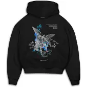MJ Gonzales Sweat-shirt 'SAINT V.1' bleu / gris / noir / blanc