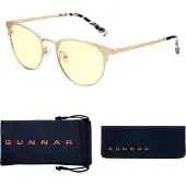 Gunnar Lunettes anti lumière bleue - APEX GOLD - 65% filtration - Réduction fatigue oculaire - Pour adultes