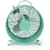 Nedis Ventilateur de table | Alimentation secteur | Diamètre : 250 mm | 20 W | 2 vitesses | Turquoise