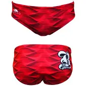 Turbo Red Waves Swimming Brief Rouge M Homme