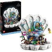 LEGO Disney Princess Disney Royal Little Mermaid Shell, 2023 L'ensemble du film La Petite Sirène ; Ariel, Ursula, Sebastian et Flora figures, idée cadeau pour femmes, hommes, 43225