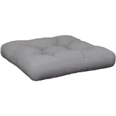 vidaXL Coussin de palette gris 58x58x10 cm tissu