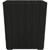 vidaXL Table de jardin avec plateau amovible noir polypropylène