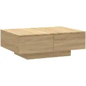 vidaXL Table basse en chêne Sonoma 90x60x31 cm Bois composite