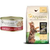 Applaws Cat Tin Adult - Poitrine de poulet et canard en bouillon - 6x156g