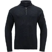 Devold Nansen Sweater Zip Neck Clothing size : M / Color : dark blue melange