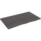 vidaXL Dessus de bureau marron foncé 100x60x2 cm bois chêne traité