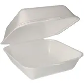 Papstar 85290 Bacs à aliments jetables plastique, Contenant à usage unique, Transparent, Blanc