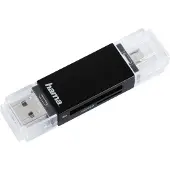Hama Basic lecteur de carte mémoire USB 2.0/Micro-USB Noir