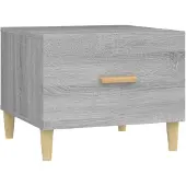 vidaXL Table basse Gris Sonoma 50x50x40 cm Bois composite