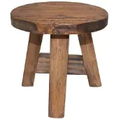 vidaXL Tabouret bois d'acajou massif