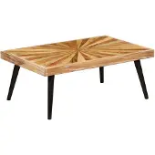 vidaXL Table basse en bois massif de manguier 90x55x36 cm