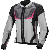 Sonstiges Veste textile moto Macna Orcano pour femme, gris/rose, XS