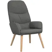 vidaXL Chaise de relaxation Gris clair Tissu