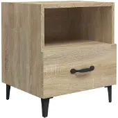 vidaXL Table de chevet Chêne sonoma Bois d'ingénierie