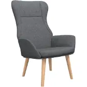 vidaXL Fauteuil relax gris foncé Tissu