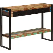 vidaXL Table console 110x30x76 cm Bois massif de récupération