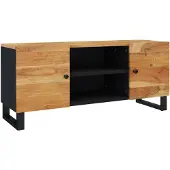 vidaXL Armoire TV 105x33x46 cm en bois massif d'acacia