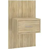 vidaXL Table de chevet murale Chêne sonoma