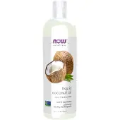 Now Huile de noix de coco, liquide pur fractionné - 473 ml.