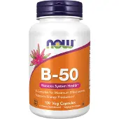 Now Vitamine B-50 mg 100 gélules végétales