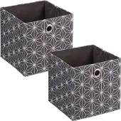 Relaxdays 2x boîte de rangement (30 cm, 27.50 l, 2x)