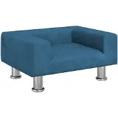 vidaXL Lit pour chien bleu 50x40x26,5 cm velours