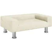 vidaXL Canapé pour enfants Crème 70x45x26,5 cm Velours