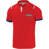 Sparco Polo à Manches Courtes Rouge Sparco Martini Racing pour Homme