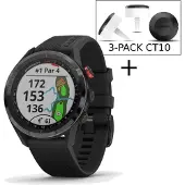 Garmin SmartWatch Montre de golf unisexe Approach S62-CT10 Bundle 010-02200-02