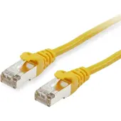 Equip Câble patch Cat6 S/FTP 2xRJ45 10.00m jaune LSZH Polybag
