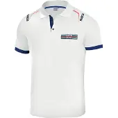 Sparco Martini-r Short Sleeve Polo Blanc XL Homme