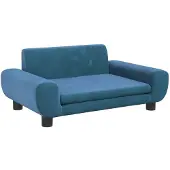 vidaXL Lit pour chien bleu 70x45x33 cm velours