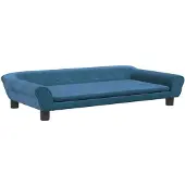 vidaXL Lit pour chien bleu 100x50x21 cm velours